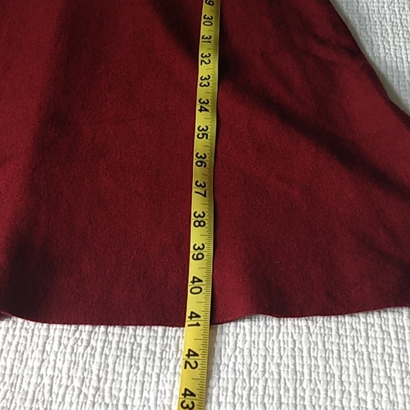Le Chateau dark red knit dress US S - Picture 7 of 7